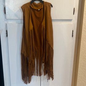Western suede with fringe vest